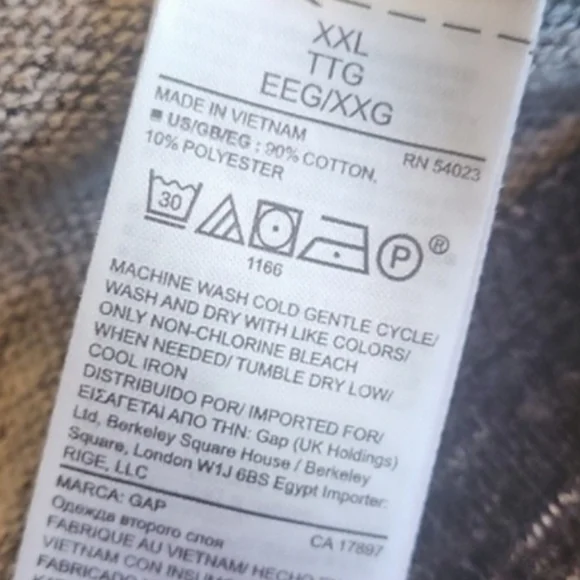 GAP Heather Gray Space Dye Short Sleeve Tunic Pullover Sweatshirt, XXL - Picture 5 of 9